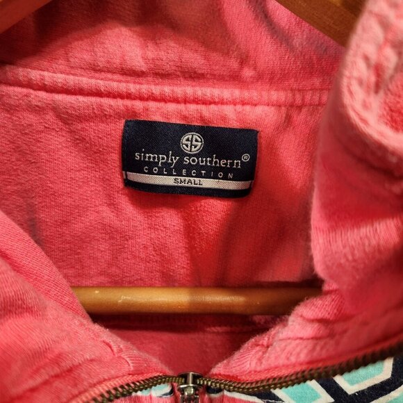 Simply Southern Long Sleeve 1/2 Zip Pullover Size Small - Picture 5 of 11